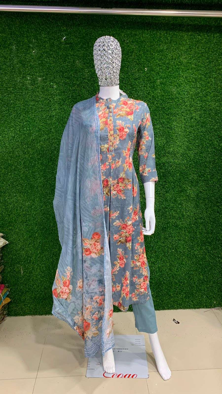 BEMITEX INDIA PRESENTS MULL COTTON & HAND WORK LATEST READYMADE 3 PIECE SUIT COLLECTION WHOLESALE SHOP IN SURAT